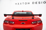 Maxton Design - Carbon Fiber Rear Wing with Internal Brackets Uprights Chevrolet Camaro SS MK6 (Facelift) - Royal Body Kits