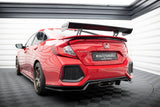 Maxton Design - Carbon Fiber Rear Wing with Internal Brackets Uprights Honda Civic SI MK10 - Royal Body Kits