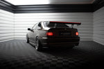 Maxton Design - Carbon Fiber Rear Wing with Internal Brackets Uprights + LED BMW Series 3 Coupe E46