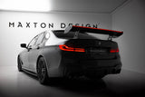 Maxton Design - Carbon Fiber Rear Wing with Internal Brackets Uprights + LED BMW Series 5 / M5 Sedan G30 / F90 - Royal Body Kits