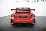 Maxton Design - Carbon Fiber Rear Wing with Internal Brackets Uprights + LED BMW M2 G87 - Royal Body Kits