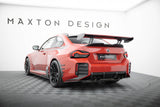Maxton Design - Carbon Fiber Rear Wing with Internal Brackets Uprights + LED BMW M2 G87 - Royal Body Kits