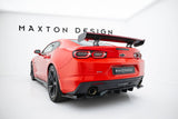 Maxton Design - Carbon Fiber Rear Wing with Internal Brackets Uprights + LED Chevrolet Camaro SS MK6 (Facelift) - Royal Body Kits