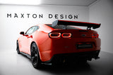 Maxton Design - Carbon Fiber Rear Wing with Internal Brackets Uprights + LED Chevrolet Camaro SS MK6 (Facelift) - Royal Body Kits