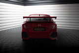 Maxton Design - Carbon Fiber Rear Wing with Internal Brackets Uprights + LED Honda Civic SI MK10 - Royal Body Kits