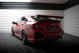 Maxton Design - Carbon Fiber Rear Wing with Internal Brackets Uprights + LED Honda Civic SI MK10 - Royal Body Kits