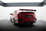 Maxton Design - Carbon Fiber Rear Wing with Internal Brackets Uprights + LED Honda Civic SI MK10 - Royal Body Kits