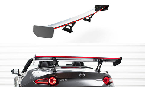 Maxton Design - Carbon Fiber Rear Wing with Internal Brackets Uprights + LED Mazda MX-5 ND (MK4)