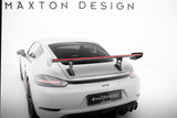 Maxton Design - Carbon Fiber Rear Wing with Internal Brackets Uprights V.1 + LED Porsche 718 Cayman 982C Rear Wing Maxton Design royalty-bespoke.myshopify.com
