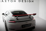 Maxton Design - Carbon Fiber Rear Wing with Internal Brackets Uprights V.1 + LED Porsche 718 Cayman 982C Rear Wing Maxton Design royalty-bespoke.myshopify.com
