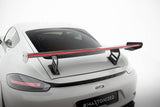 Maxton Design - Carbon Fiber Rear Wing with Internal Brackets Uprights V.2 + LED Porsche 718 Cayman 982C Rear Wing Maxton Design royalty-bespoke.myshopify.com
