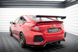 Maxton Design - Carbon Fiber Rear Wing with Upper Swan Mounting Honda Civic SI MK10 - Royal Body Kits