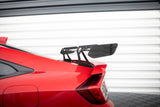 Maxton Design - Carbon Fiber Rear Wing with Upper Swan Mounting Honda Civic SI MK10 - Royal Body Kits