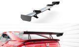 Maxton Design - Carbon Fiber Rear Wing with Upper Swan Mounting Honda Civic SI MK10 - Royal Body Kits