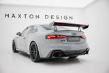 Maxton Design - Carbon Fiber Rear Wing with Upper Swan Mounting + LED Audi A5 / A5 S-Line / S5 / RS5 Coupe F5 / F5 Facelift - Royal Body Kits