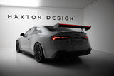 Maxton Design - Carbon Fiber Rear Wing with Upper Swan Mounting + LED Audi A5 / A5 S-Line / S5 / RS5 Coupe F5 / F5 Facelift - Royal Body Kits