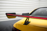 Maxton Design - Carbon Fiber Rear Wing with Upper Swan Mounting + LED Audi A5 Coupe 8T