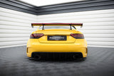 Maxton Design - Carbon Fiber Rear Wing with Upper Swan Mounting + LED Audi A5 Coupe 8T