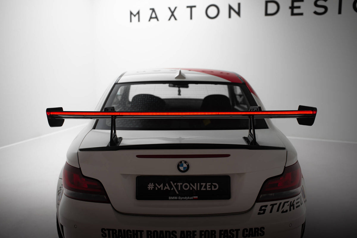 Maxton Design - Carbon Fiber Rear Wing with Upper Swan Mounting + LED ...