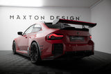 Maxton Design - Carbon Fiber Rear Wing with Upper Swan Mounting + LED BMW M2 G87 - Royal Body Kits