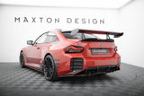 Maxton Design - Carbon Fiber Rear Wing with Upper Swan Mounting + LED BMW M2 G87 - Royal Body Kits