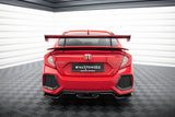 Maxton Design - Carbon Fiber Rear Wing with Upper Swan Mounting + LED Honda Civic SI MK10 - Royal Body Kits