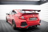 Maxton Design - Carbon Fiber Rear Wing with Upper Swan Mounting + LED Honda Civic SI MK10 - Royal Body Kits