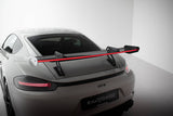 Maxton Design - Carbon Fiber Rear Wing with Upper Swan Mounting V.1 + LED Porsche 718 Cayman 982C Rear Wing Maxton Design royalty-bespoke.myshopify.com