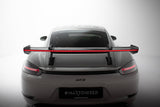 Maxton Design - Carbon Fiber Rear Wing with Upper Swan Mounting V.1 + LED Porsche 718 Cayman 982C Rear Wing Maxton Design royalty-bespoke.myshopify.com
