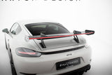 Maxton Design - Carbon Fiber Rear Wing with Upper Swan Mounting V.1 + LED Porsche 718 Cayman 982C Rear Wing Maxton Design royalty-bespoke.myshopify.com