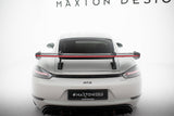 Maxton Design - Carbon Fiber Rear Wing with Upper Swan Mounting V.1 + LED Porsche 718 Cayman 982C Rear Wing Maxton Design royalty-bespoke.myshopify.com