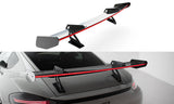 Maxton Design - Carbon Fiber Rear Wing with Upper Swan Mounting V.1 + LED Porsche 718 Cayman 982C Rear Wing Maxton Design royalty-bespoke.myshopify.com