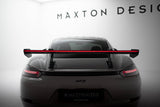 Maxton Design - Carbon Fiber Rear Wing with Upper Swan Mounting V.2 + LED Porsche 718 Cayman 982C Rear Wing Maxton Design royalty-bespoke.myshopify.com