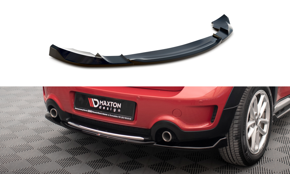 Maxton Design - Central Rear Splitter Mini Cooper Countryman R60 ...