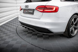 Maxton Design - Central Rear Splitter (with Vertical Bars) Audi A4 Competition B8 (Facelift) Rear Diffuser Maxton Design royalty-bespoke.myshopify.com