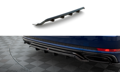Maxton Design - Central Rear Splitter (with Vertical Bars) Audi A4 Competition B9