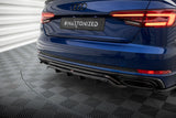 Maxton Design - Central Rear Splitter (with Vertical Bars) Audi A4 Competition B9 Rear Diffuser Maxton Design royalty-bespoke.myshopify.com