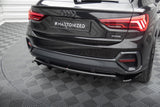 Maxton Design - Central Rear Splitter (with Vertical Bars) Audi Q3 Sportback F3 Rear Diffuser Maxton Design royalty-bespoke.myshopify.com