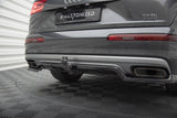 Maxton Design - Central Rear Splitter (with Vertical Bars) Audi Q7 MK2