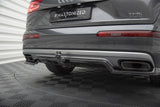 Maxton Design - Central Rear Splitter (with Vertical Bars) Audi Q7 MK2 Rear Diffuser Maxton Design royalty-bespoke.myshopify.com