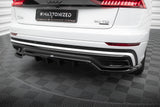 Maxton Design - Central Rear Splitter (with Vertical Bars) Audi Q8 S-Line