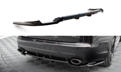 Maxton Design - Central Rear Splitter (with Vertical Bars) Audi RS6 Avant C6 Rear Diffuser Maxton Design royalty-bespoke.myshopify.com