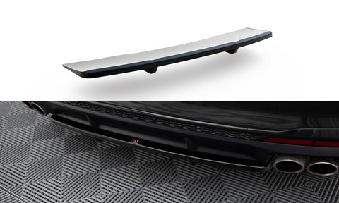 Maxton Design - Central Rear Splitter (with Vertical Bars) Audi S4 B9 (Facelift) Rear Diffuser Maxton Design royalty-bespoke.myshopify.com