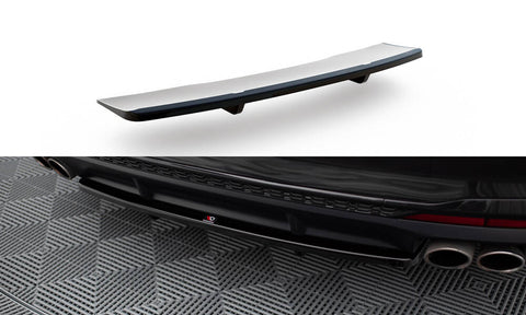 Maxton Design - Central Rear Splitter (with Vertical Bars) Audi S4 B9 (Facelift)