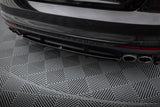 Maxton Design - Central Rear Splitter (with Vertical Bars) Audi S4 B9 (Facelift) Rear Diffuser Maxton Design royalty-bespoke.myshopify.com