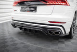 Maxton Design - Central Rear Splitter (with Vertical Bars) Audi SQ8 MK1 Rear Diffuser Maxton Design royalty-bespoke.myshopify.com