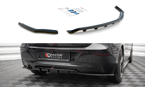 Maxton Design - Central Rear Splitter (with Vertical Bars) BMW Series 1 F20 Rear Diffuser Maxton Design royalty-bespoke.myshopify.com