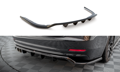 Maxton Design - Central Rear Splitter (with Vertical Bars) BMW Series 4 Gran Coupe F36 Rear Diffuser Maxton Design royalty-bespoke.myshopify.com