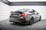 Maxton Design - Central Rear Splitter (with Vertical Bars) BMW Series 4 Gran Coupe F36 Rear Diffuser Maxton Design royalty-bespoke.myshopify.com