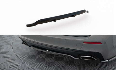 Maxton Design - Central Rear Splitter (with Vertical Bars) BMW Series 5 G30/G31 (Facelift)
